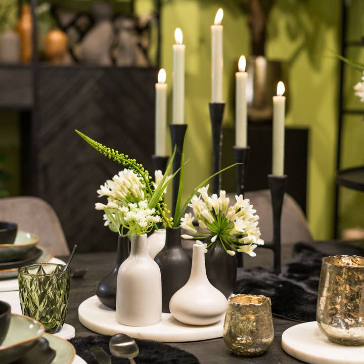 Wurm - Wholesale Vase - Vase set made of ceramic gray 3-piece set, (W/H/D) 9x12x9cm, 7x11x7cm, 7x14x7cm2