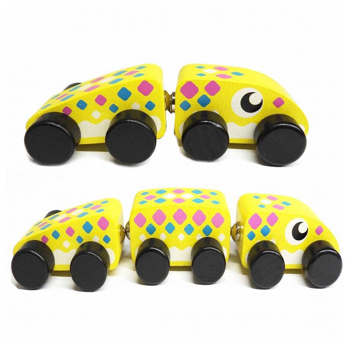 Wooden Toys - Wholesale Wood Toy - Kids - Wood Toy Snake | Push Toy | Pull Toy | Toddler Toy