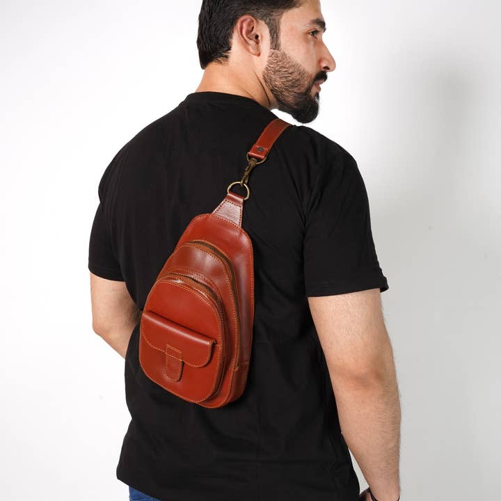 greenman premier essentials – wholesale Messenger Bag - Herr – Läder Messengerväska Crossbody-väska Handgjord lyftväska