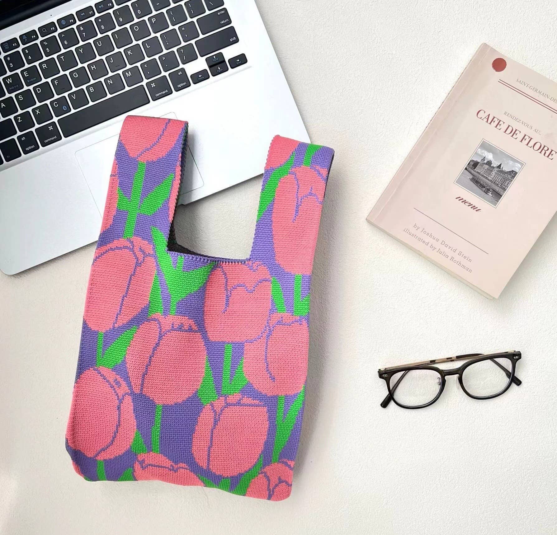 Little Trendy - Wholesale Tote Bag - Women's - Handmade Knit Handbag for Women Mini Knot Casual Wrist Bag2