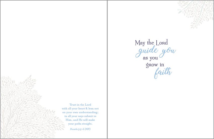 GINA B DESIGNS - Wholesale Confirmation & Communion Card - With Scripture Religious Greeting Card - Confirmation Dove1