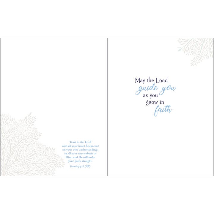 GINA B DESIGNS - Wholesale Confirmation & Communion Card - With Scripture Religious Greeting Card - Confirmation Dove1