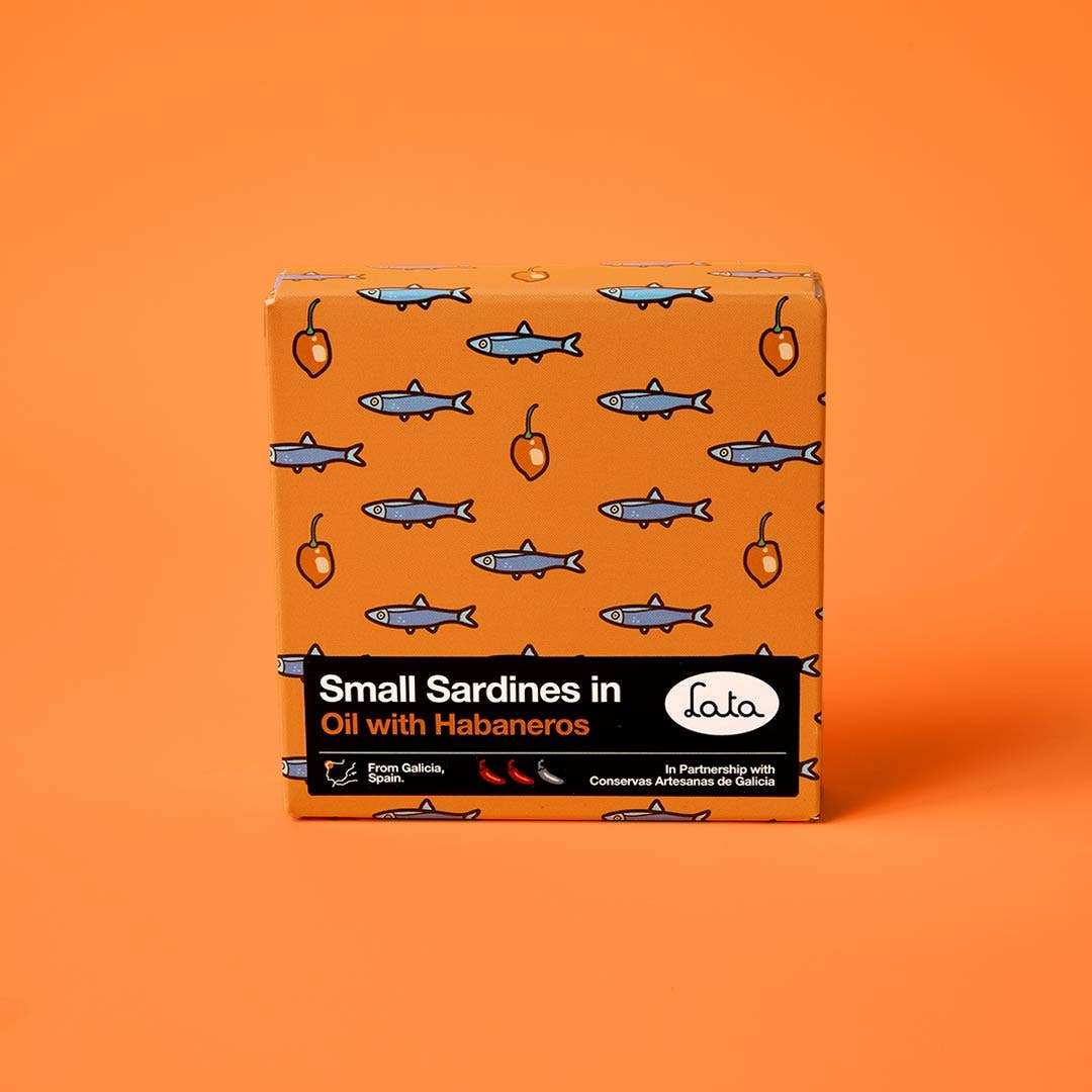 Lata - Wholesale Tinned Fish - Lata Small Sardines in Olive Oil with Habaneros