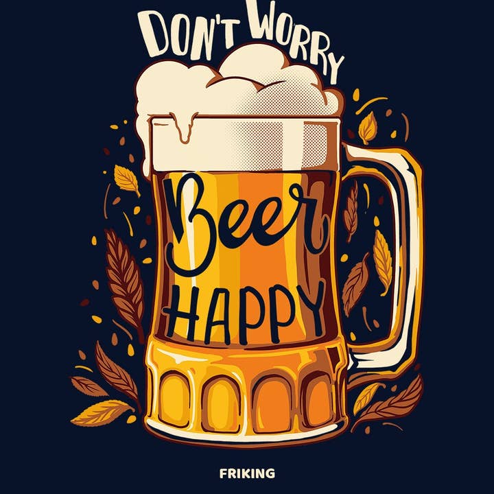 Navy Beer Happy - 671 for wholesale on Faire1