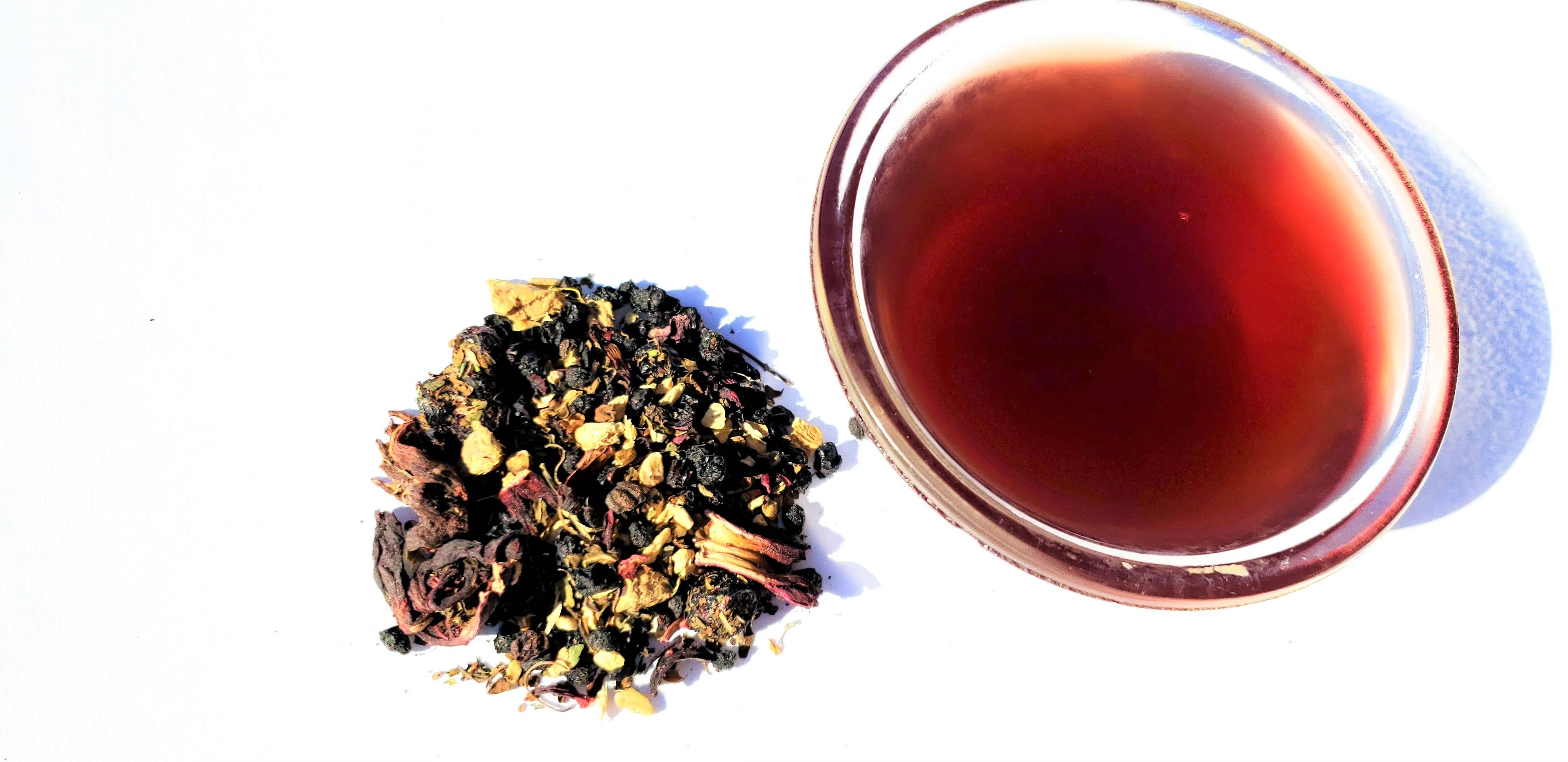 FREEALITEA - Wholesale Loose Tea - Release Your ImmuniTEA Elderberry Ginger Tulsi Bulk1
