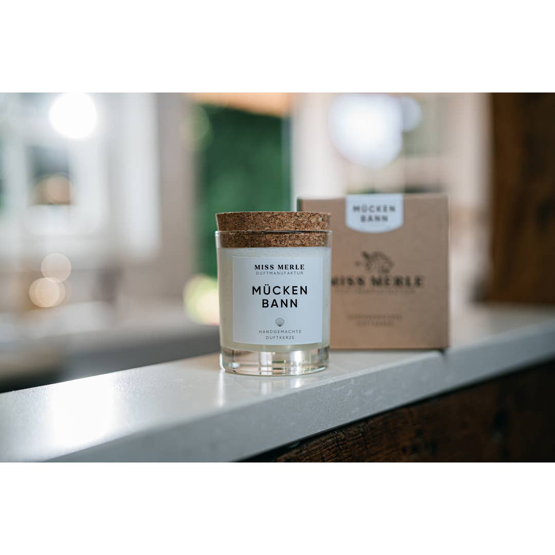 MISS MERLE Duftmanufaktur - Wholesale Jar/Filled Candle - Scented Candle MOSQUITO REPELLENT 150g – Citronella against Mosquitoes