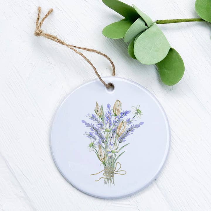 Lavender Bouquet - Ornament for wholesale by Indigo Tangerine