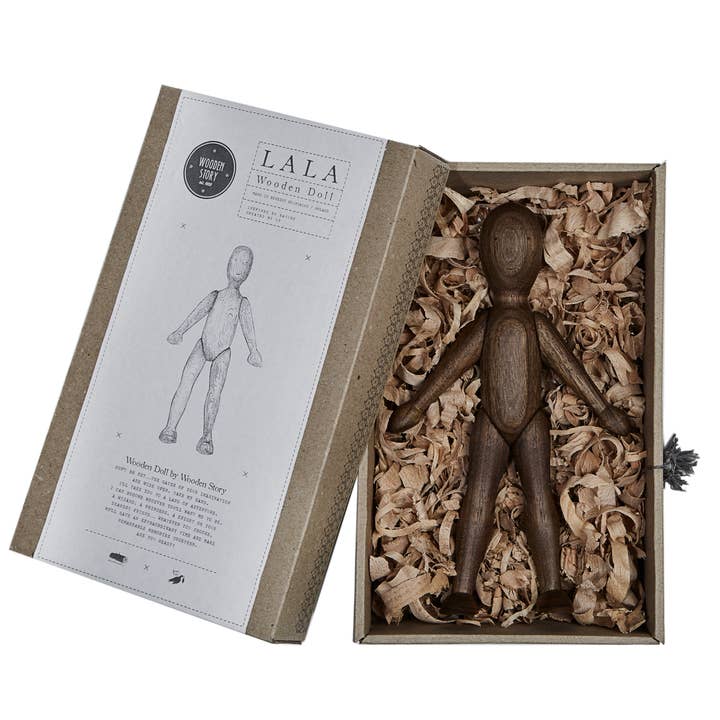 Wooden Story Sp. z o.o. - Wholesale Wood Toy - Kids - LALA- Doll (walnut) 3