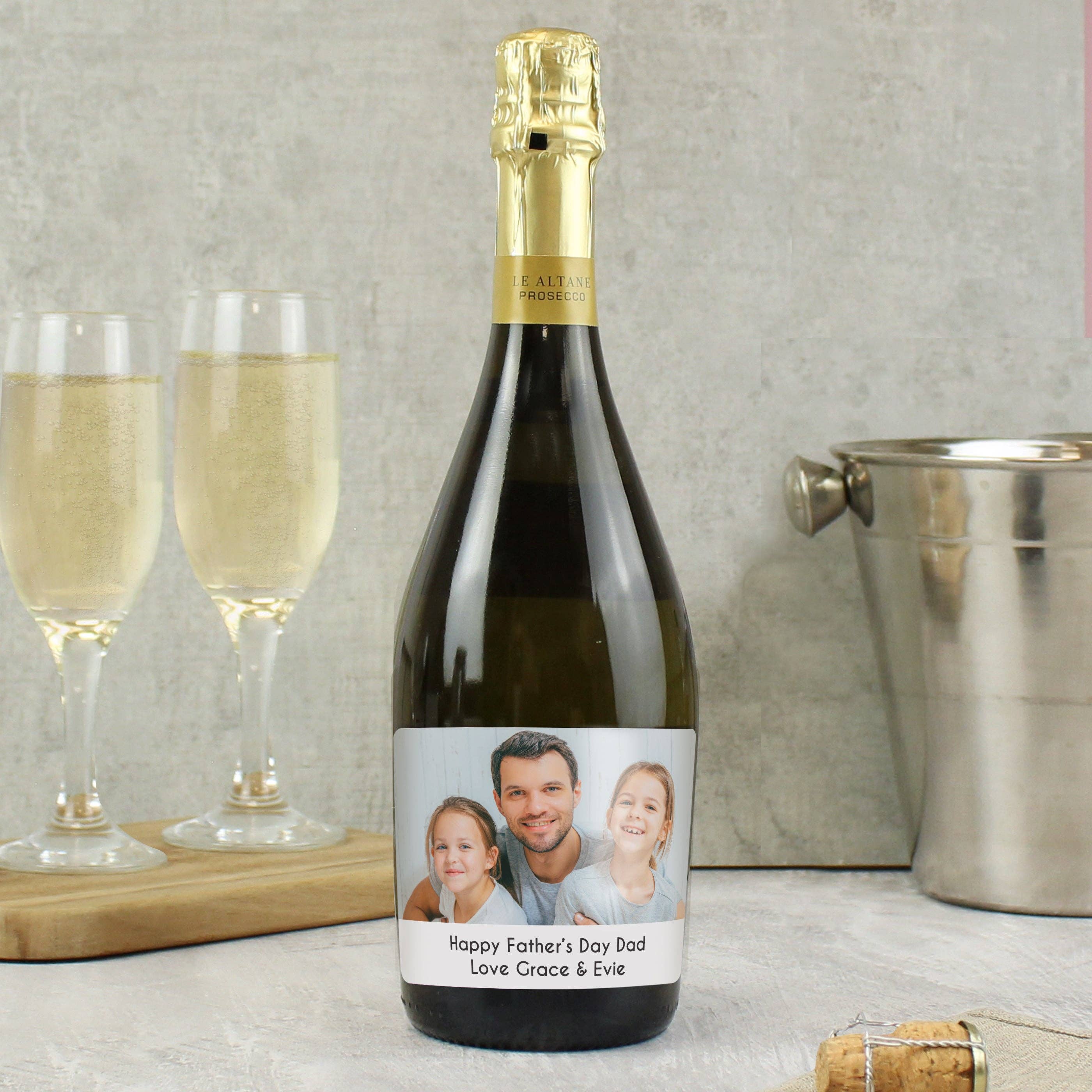 Simply Canvas Art – wholesale White wine – Personalised Photo Upload Bottle of Prosecco0