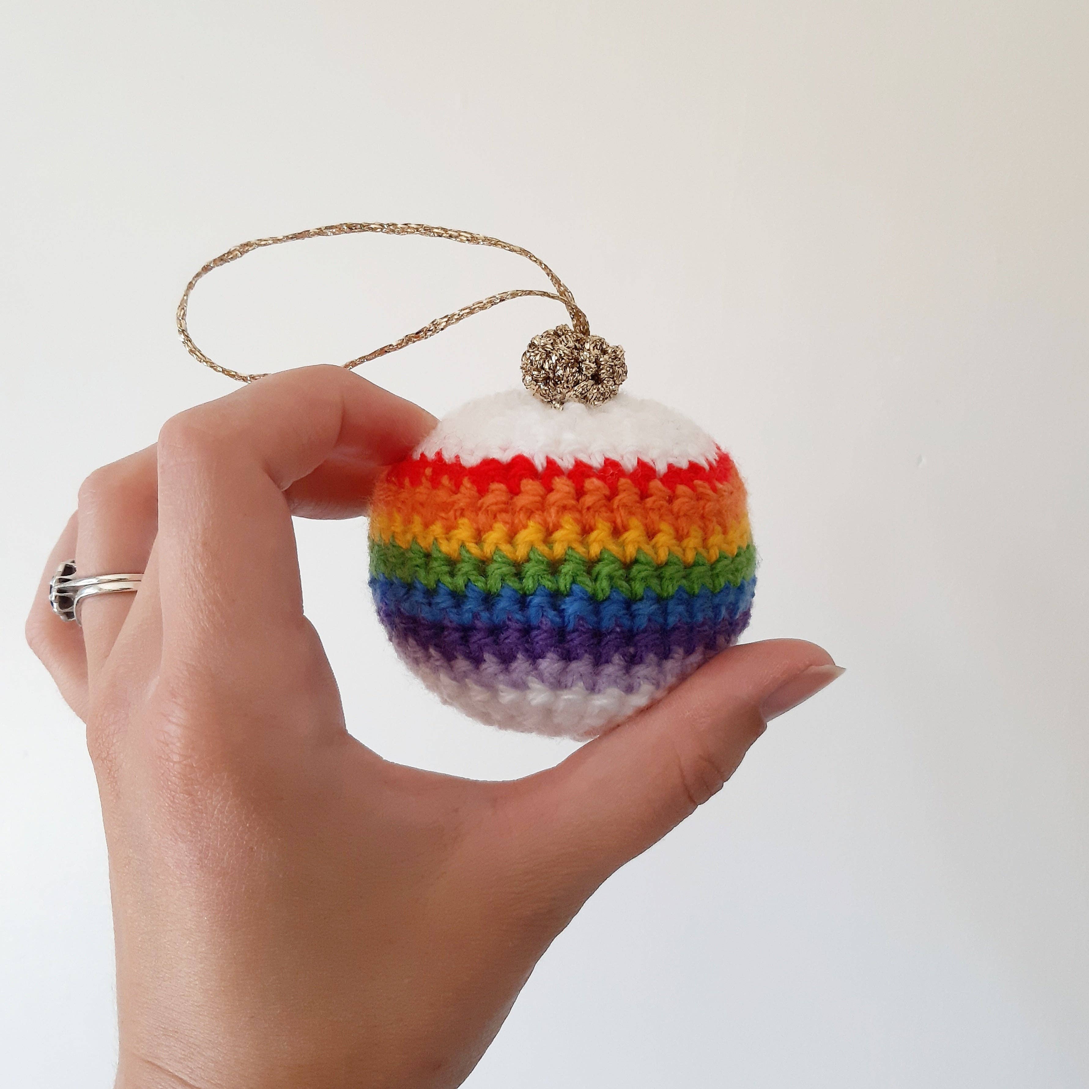 The Pigeon's Nest – wholesale Knitting/Crochet Supplies – Rainbow Bauble Crochet Printed Pattern |3