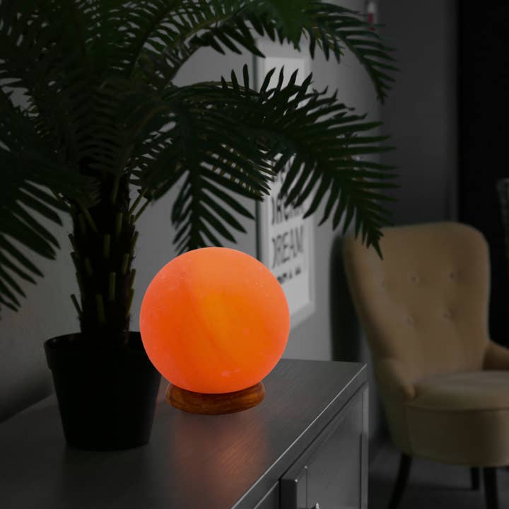Zen'Arome - Wholesale Accent/Desk Lamp - Moon Himalayan Salt Crystal Lamp 1.9 kg