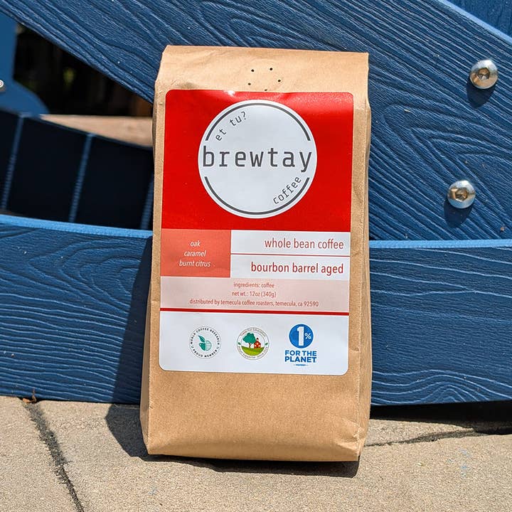 Bourbon Barrel Aged Single Origin Coffee for wholesale by Brewtay Coffee