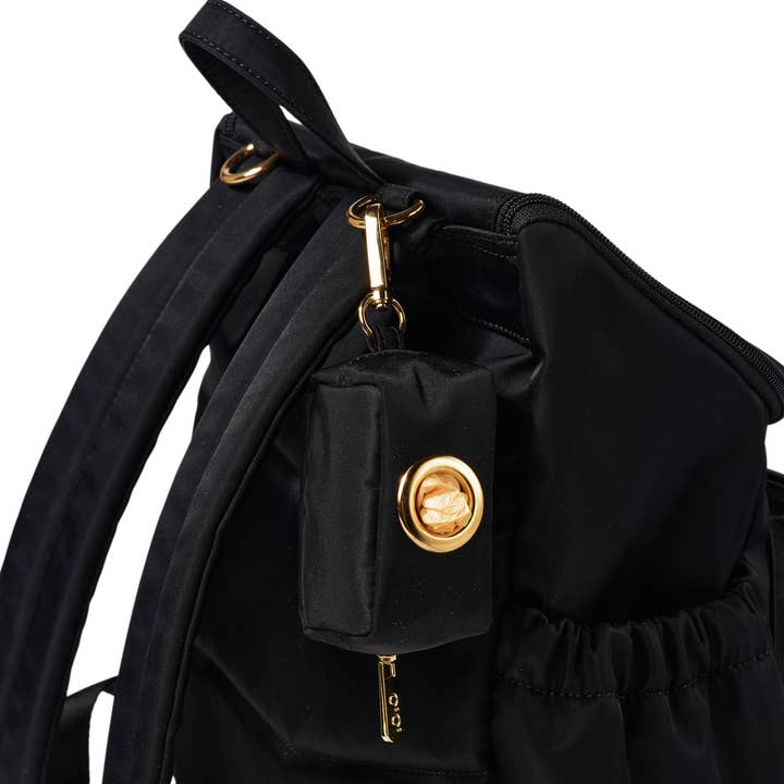 OiOi - Wholesale Nappy bag – Baby - Waste Bag Dispenser - Black Nylon2