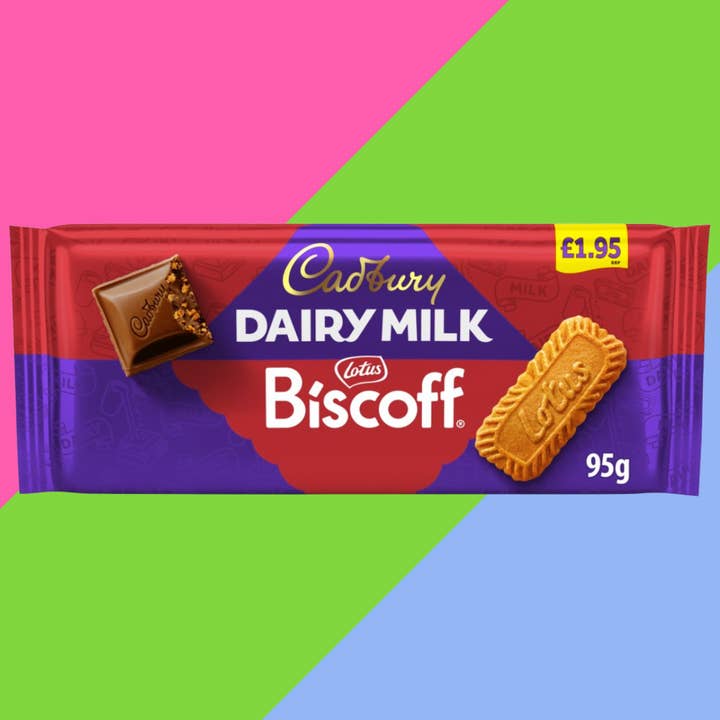 Gaffney's Sweets & Treats Wholesale - Wholesale Chocolate Bar - Cadbury Dairy Milk With Lotus Biscoff Chocolate Bar 21x95g1