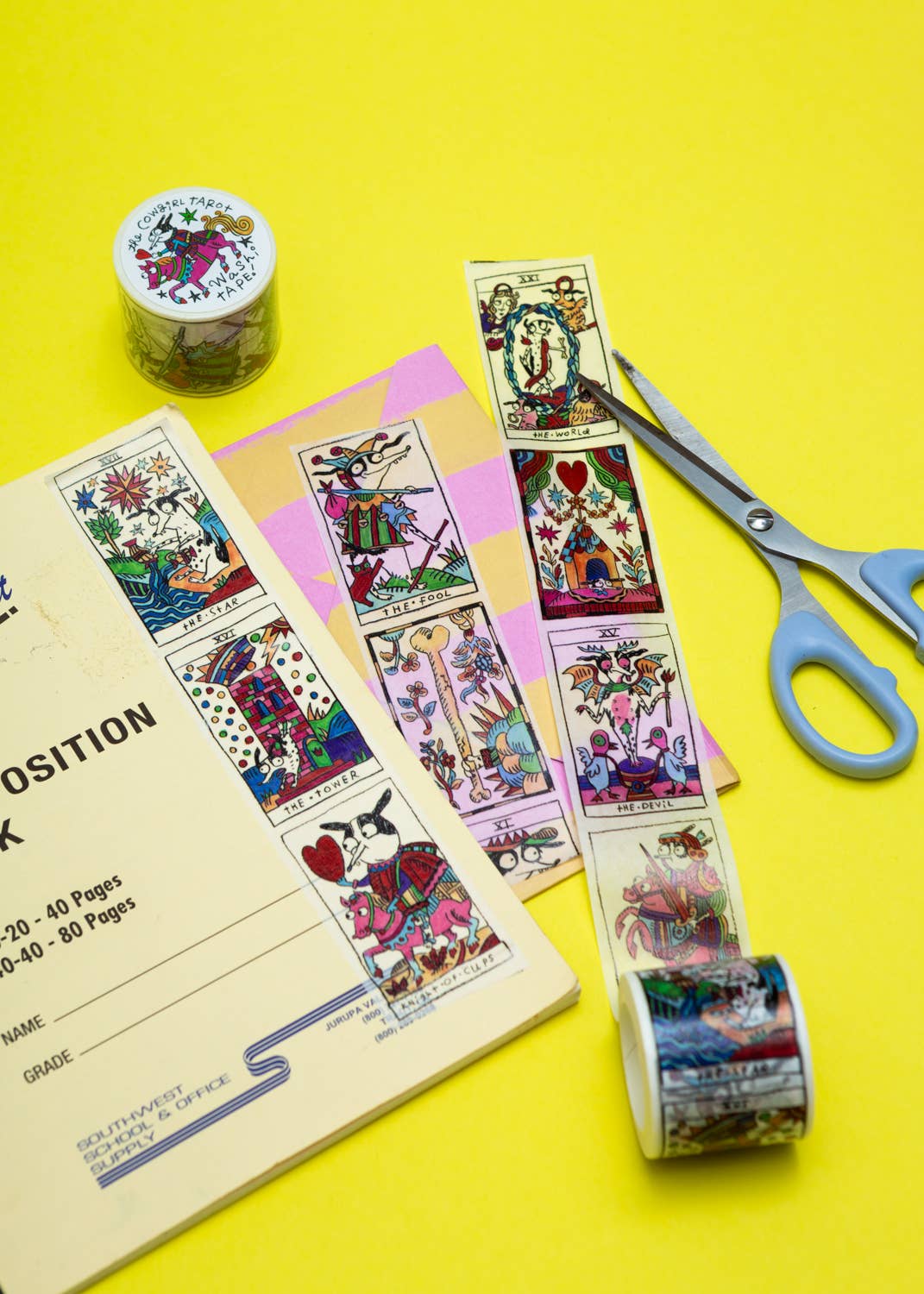 gentle thrills - Vendita all'ingrosso Nastro washi - Washi tape Cowgirl Tarot largo 40 mm1