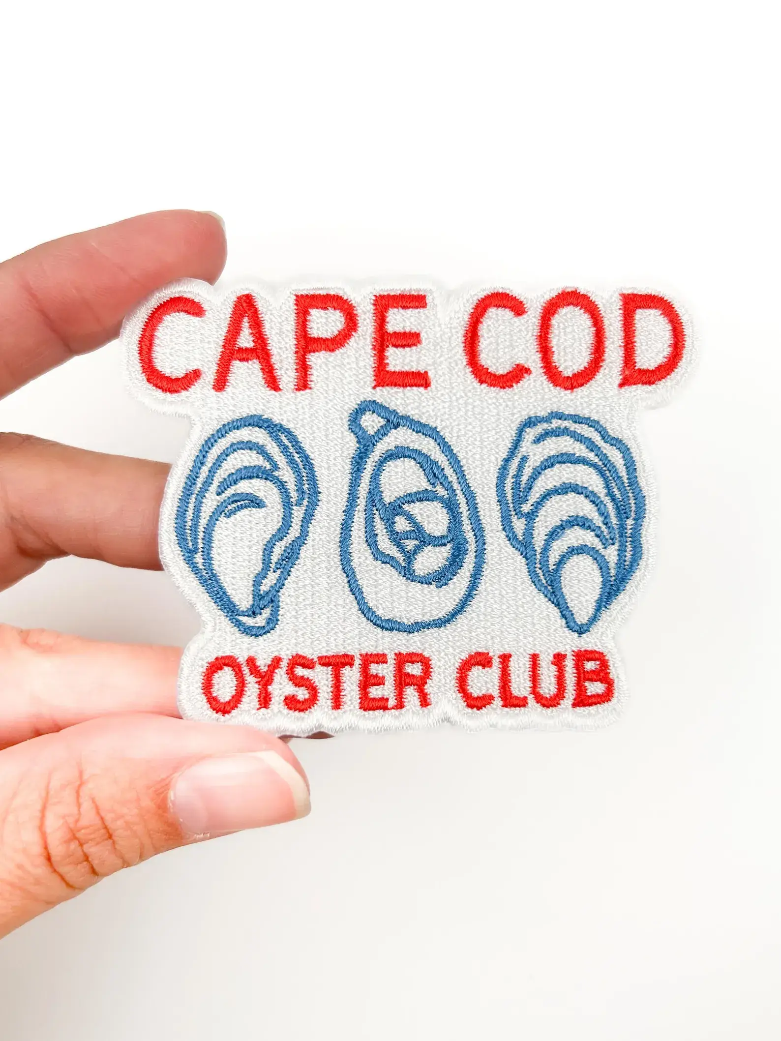 Field Trip Threads - Wholesale Patch - Cape Cod Oyster Club Patch – Coastal Embroidered Iron On 0