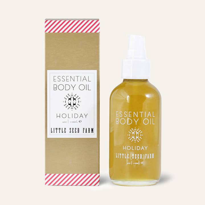 Holiday Essential Body Oil - 4oz for wholesale by Little Seed Farm