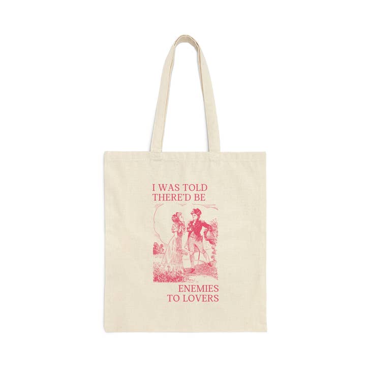 Book Lover Tote Bag: Enemies to Lovers Romance Trope for wholesale by Opal and June