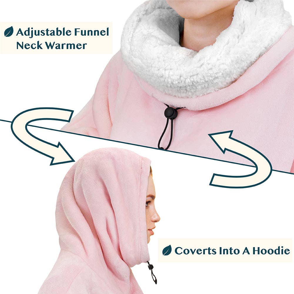 Pavilia - Wholesale Throw Blanket - Neck Warmer Sweatshirt Hoodie Blanket73
