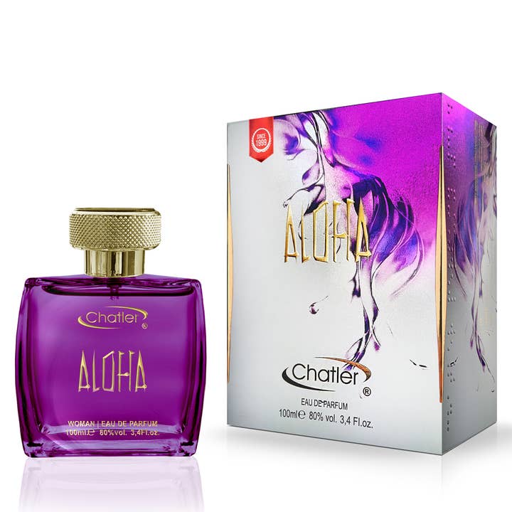 CHATLER Aloha Woman Eau De Parfum 100ml for wholesale by FRAGRANCE WHOLESALE LTD
