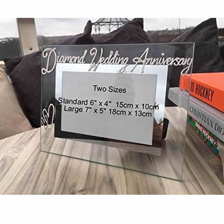 Dreamair Ltd - Vente Cadres photos - Cadre photo/photo pour le 60e anniversaire de mariage en diamant3