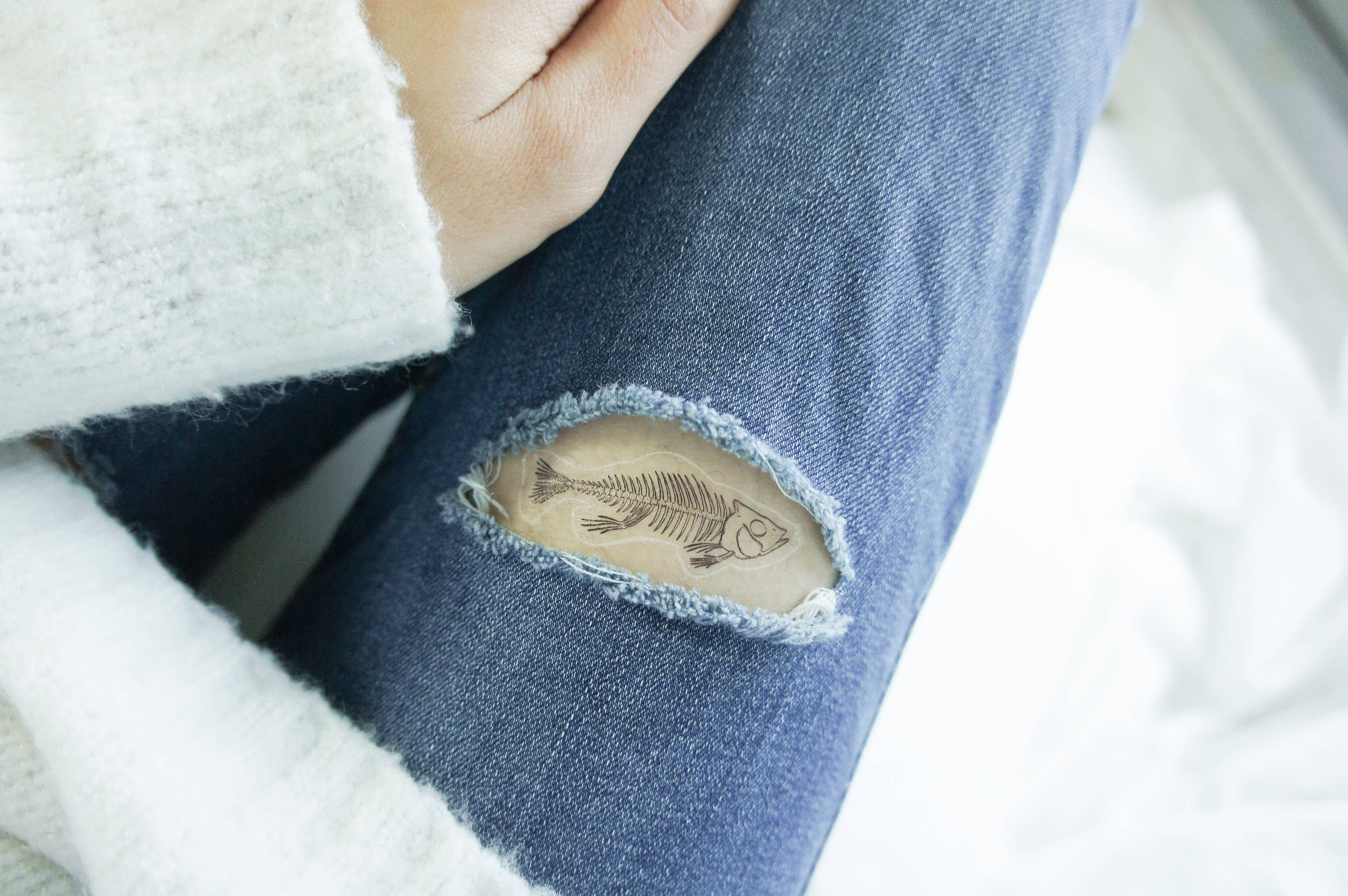 PAPERSELF - Vente Tatouages temporaires - Os Tattoo Temporaire2