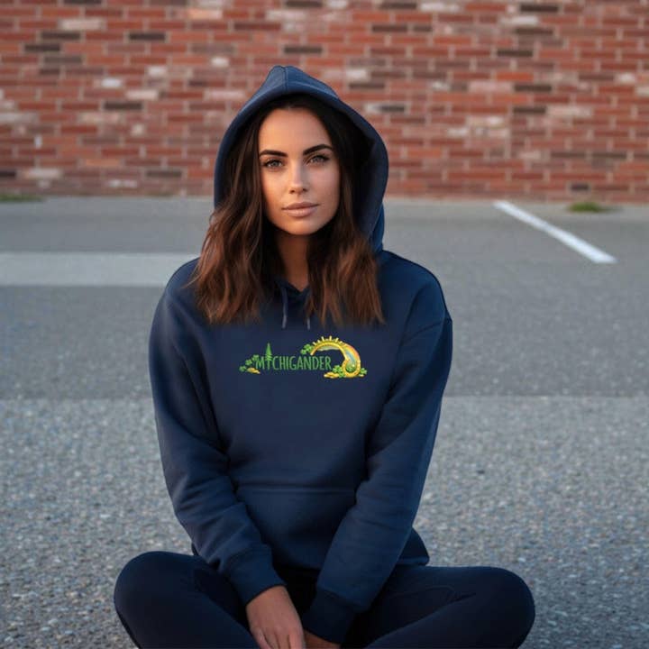 LIVNFRESH - Wholesale Hoodie - Women's - Lucky Michigander Relaxed Fit Classic Unisex Hoodie2