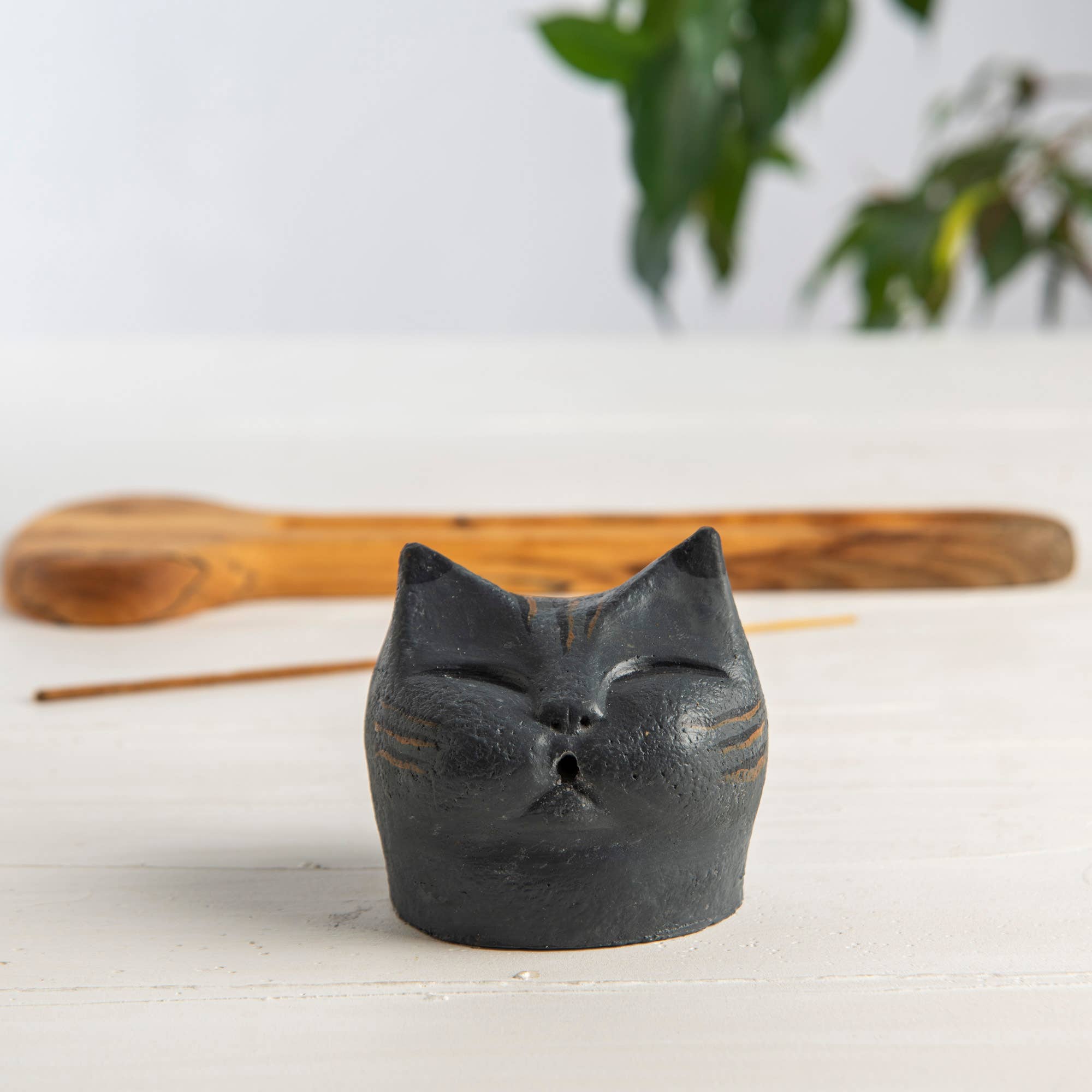 Troy Touch - Wholesale Incense Holder - Tabby Cat Incense Holder, Handmade Incense Holder12
