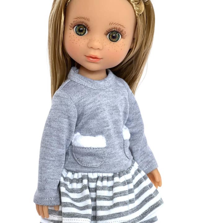 Ann Lauren Dolls - Wholesale Doll - Kids - Evia 14.5 Size Fashion Girl Doll- Sandy Blonde Greenish Eyes