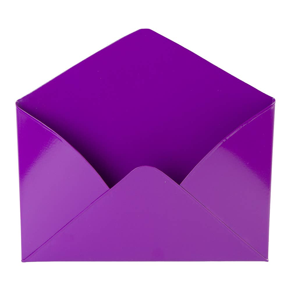 Factory Direct Craft - Wholesale Bath Soap Dish - Metal Enamelware Envelope Wall Pocket - Select Color 3