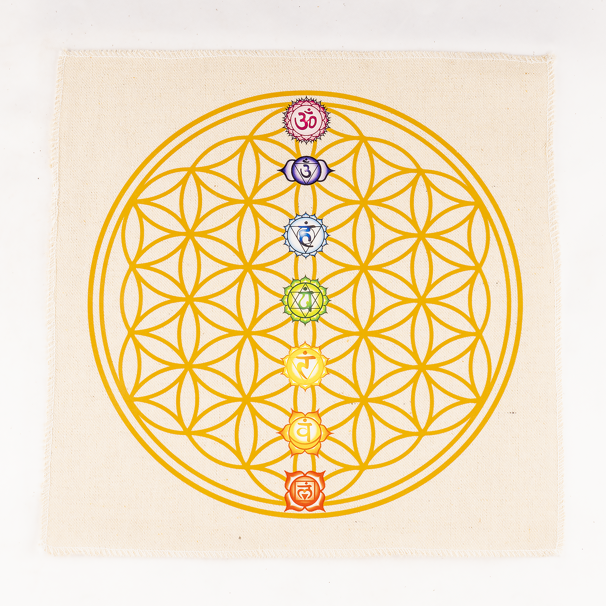 Soothing Crystals - Wholesale Crystal Grid - Crystal Grid Cloth |Sacred Geometry 7 Chakra For Energy Work0