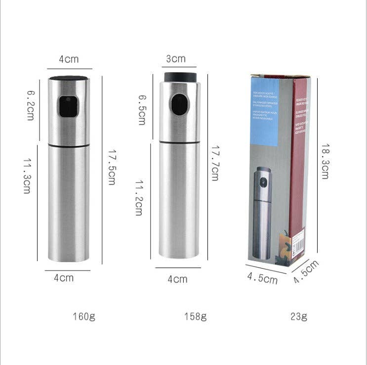 VIGOR - Wholesale Oil/Vinegar Dispenser - Cooking Oil Vinegar Sprayer Dispenser Stainless Steel Oil Sp4