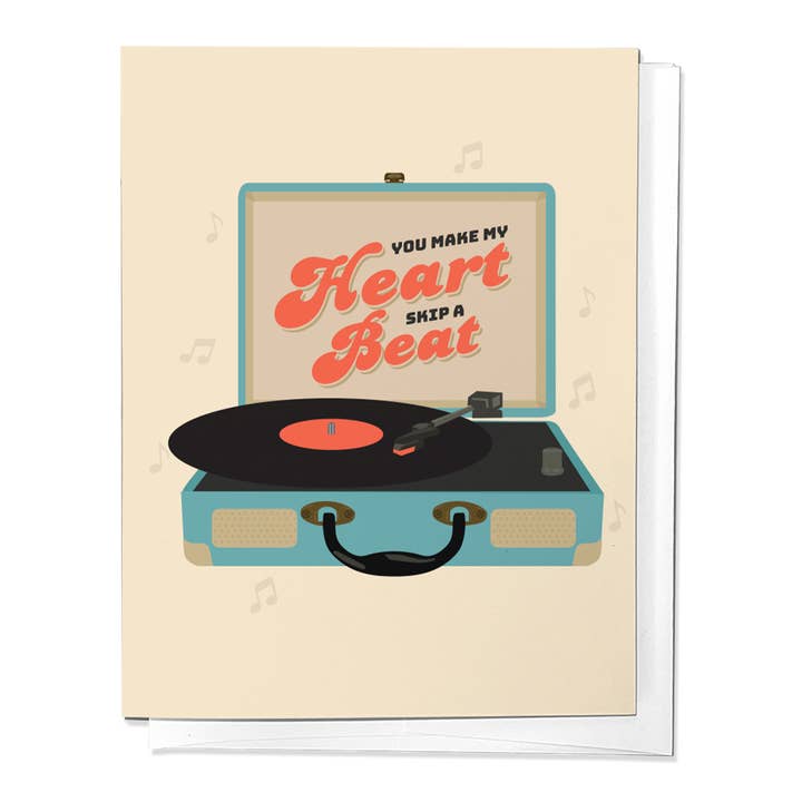 Parcel Island - Wholesale Love Card - You Make My Heart Skip A Beat Love Valentine's Greeting Card