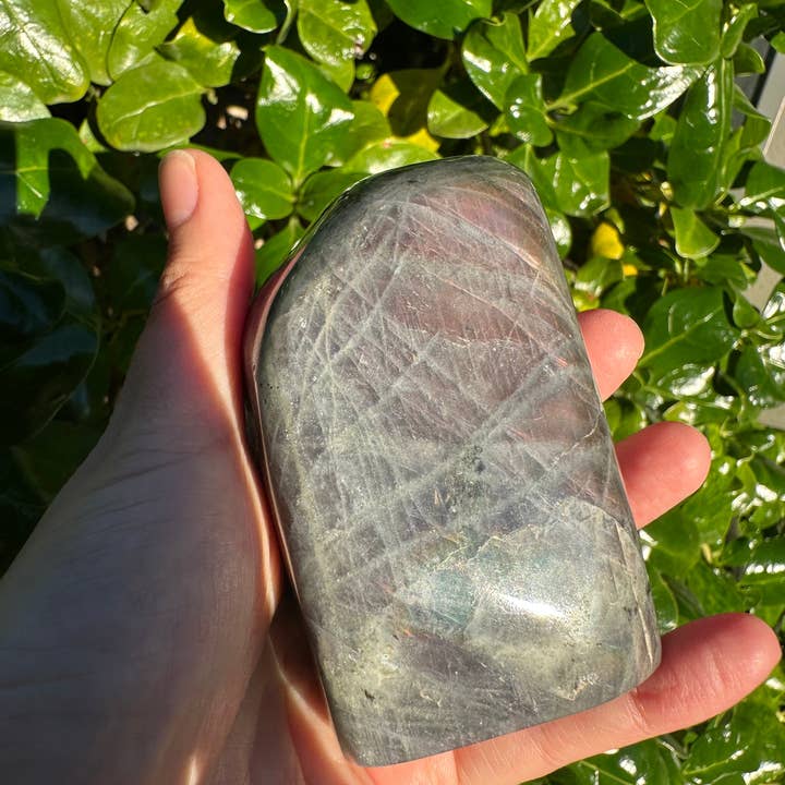 Moon Rituals – wholesale Spiritual stone/crystal – Large Purple Labradorite Free Form, Christmas Crystal Gift #810
