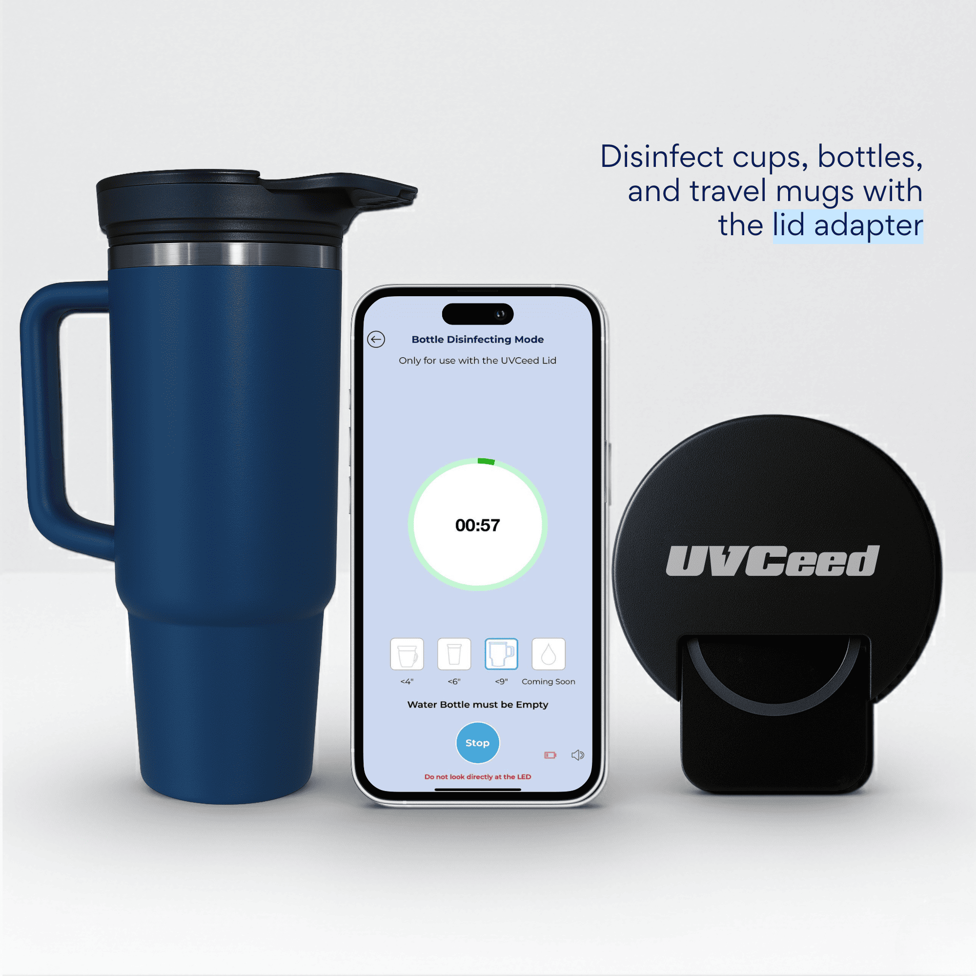 UVCeed - Wholesale Kitchen Tool/Gadget - Smart UVC Disinfection Device & Disinfection Lid Bundle5