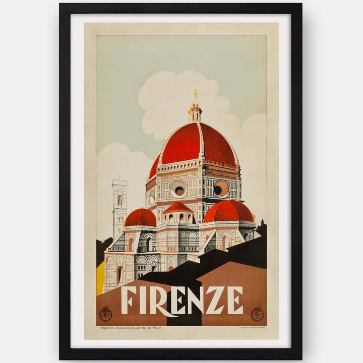 The Curious Desk – wholesale Poster – Firenze (Florens, Italien) 1930-talets reseaffisch