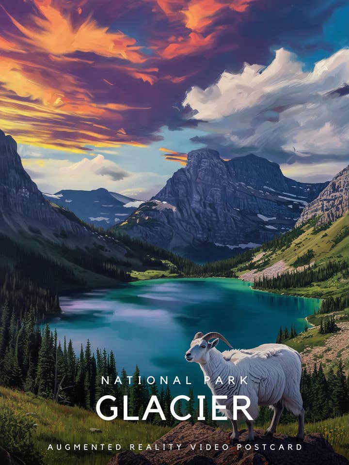 Glacier National Park | Magic Postcard
for wholesale by Magic Greetings
