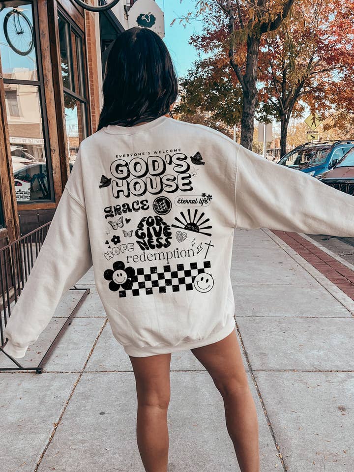 Spirit+Tribe - Wholesale Graphic Sweatshirt - Women's - GODS HOUSE