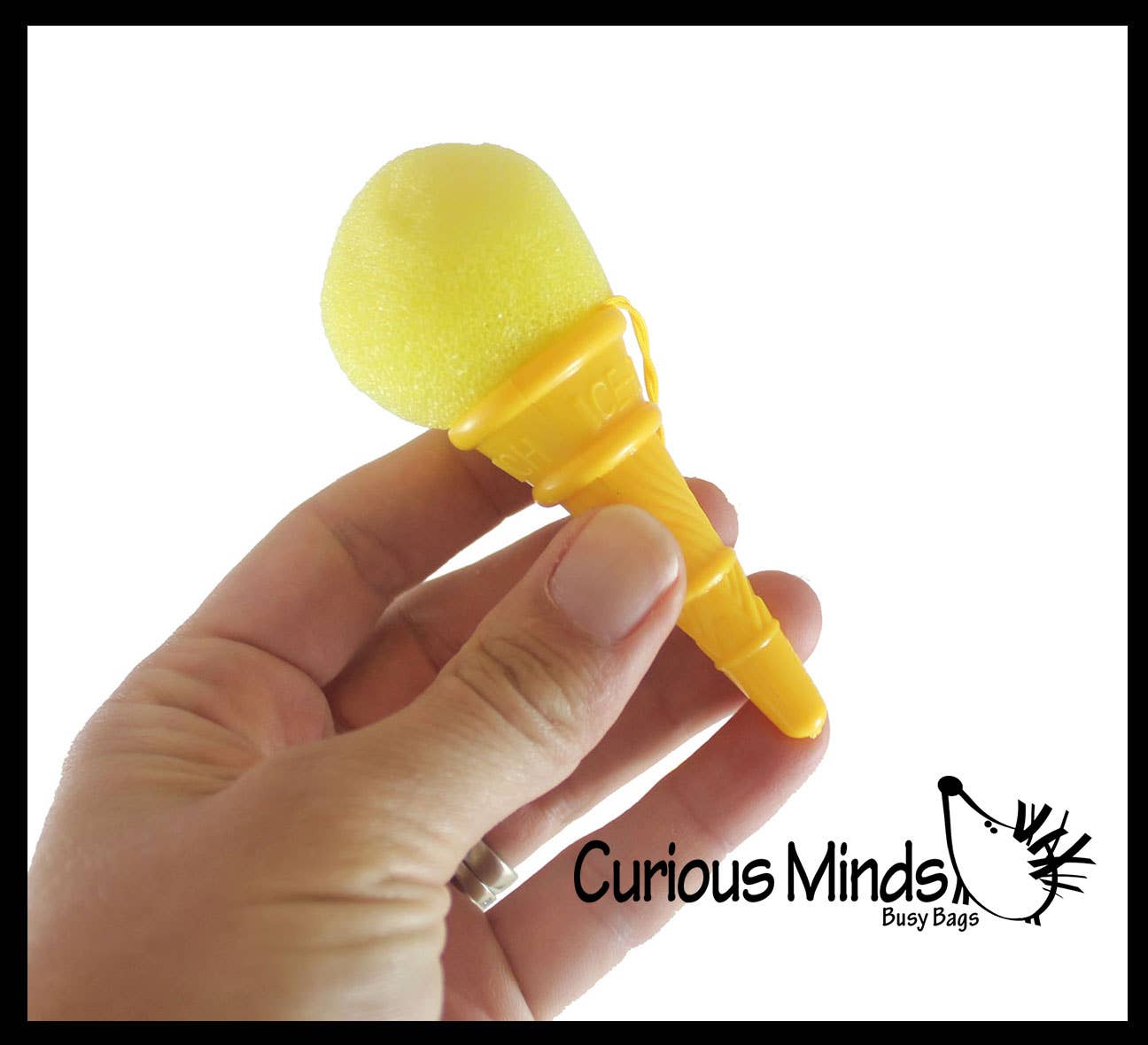 Curious Minds Toys - Wholesale Classic Toy - Kids - 1 Mini Ice Cream Cone Shooter Popper Toy - Foam Ball Shoots1