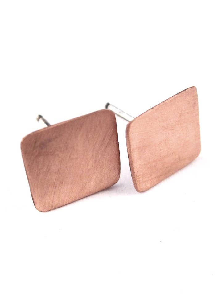Square Stud Earrings, Large for wholesale by Studio451Jewelry
