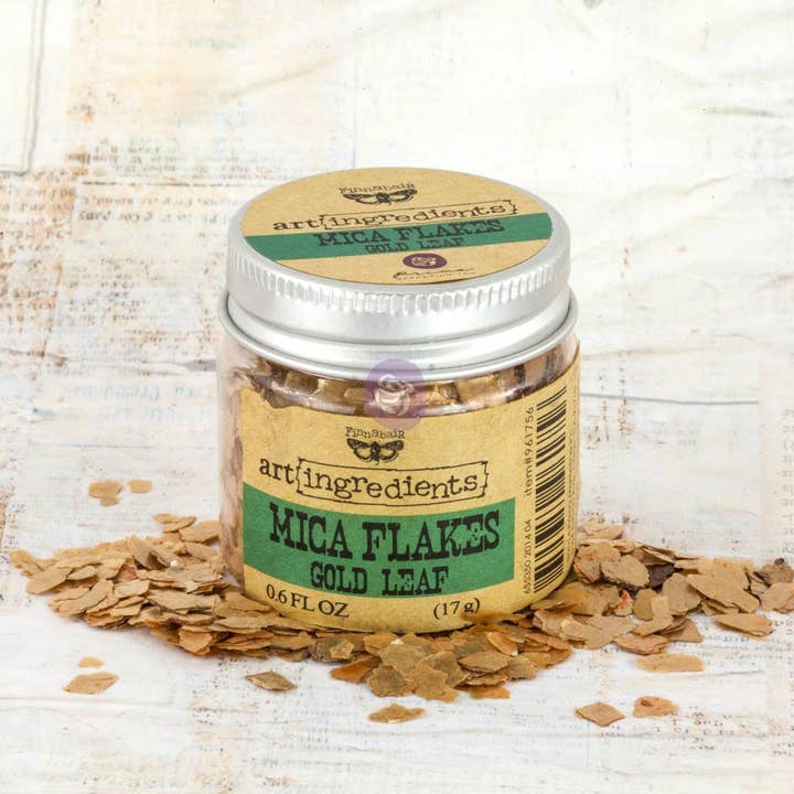 Prima Marketing Inc - Venta al por mayor Material para manualidades - Ingredientes artísticos: hojuelas de mica: pan de oro, 17 g, 655350961756