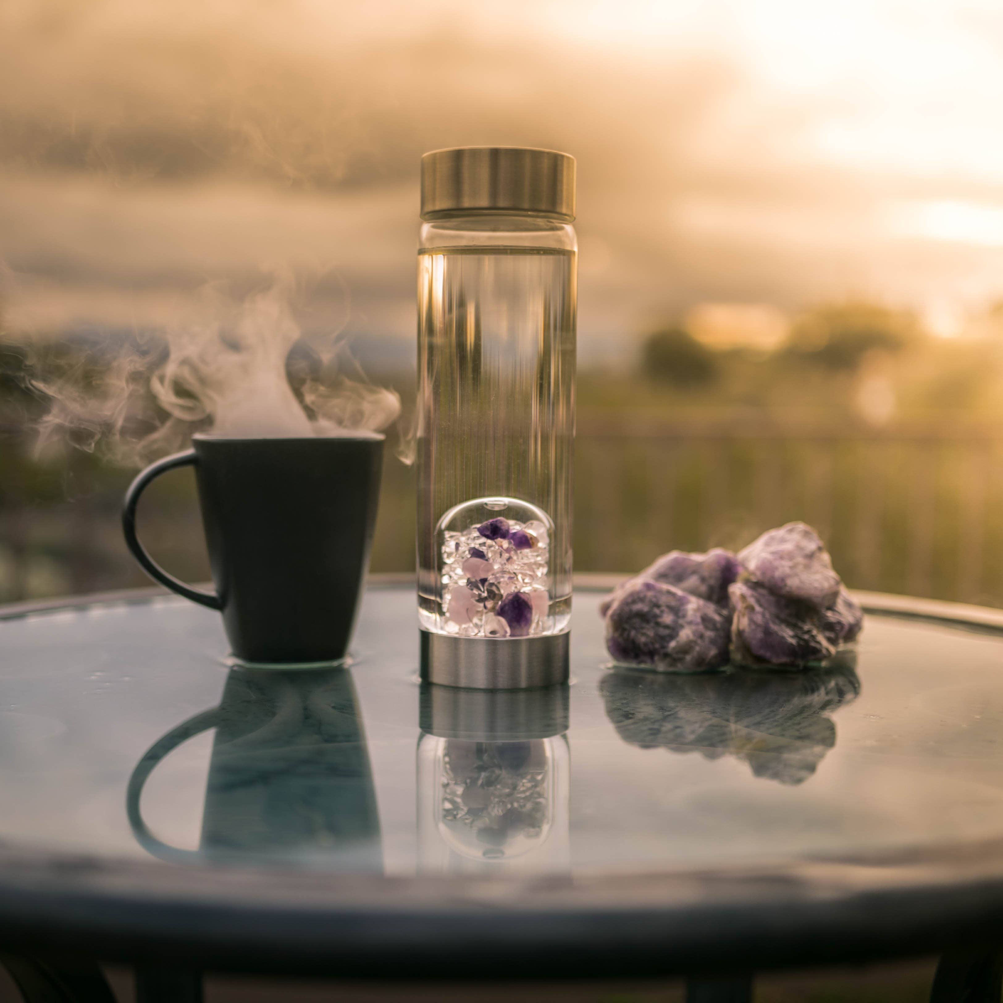 VitaJuwel - Vendita all'ingrosso Borracce - Crystal Water Bottle ViA | WELLNESS con gemme genuine3