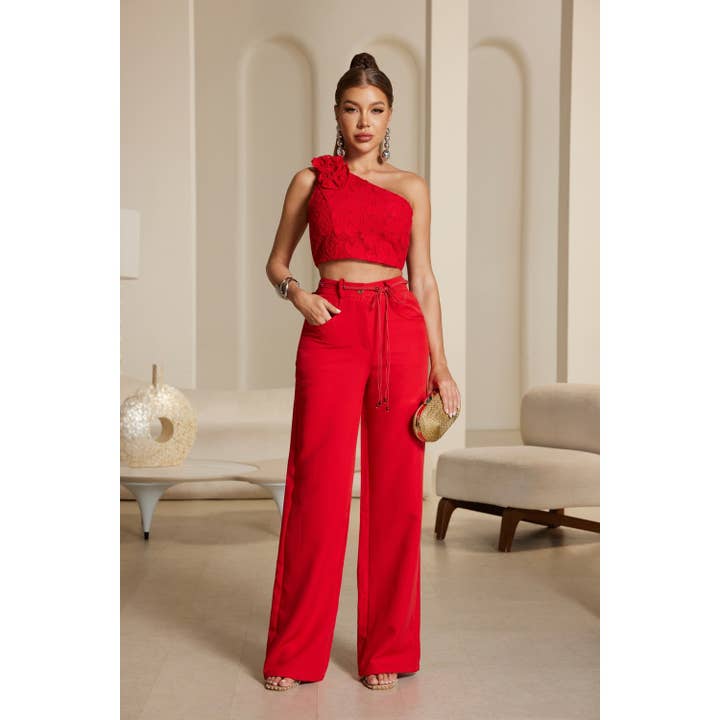 Solid Color Pants Set for wholesale by Chicways