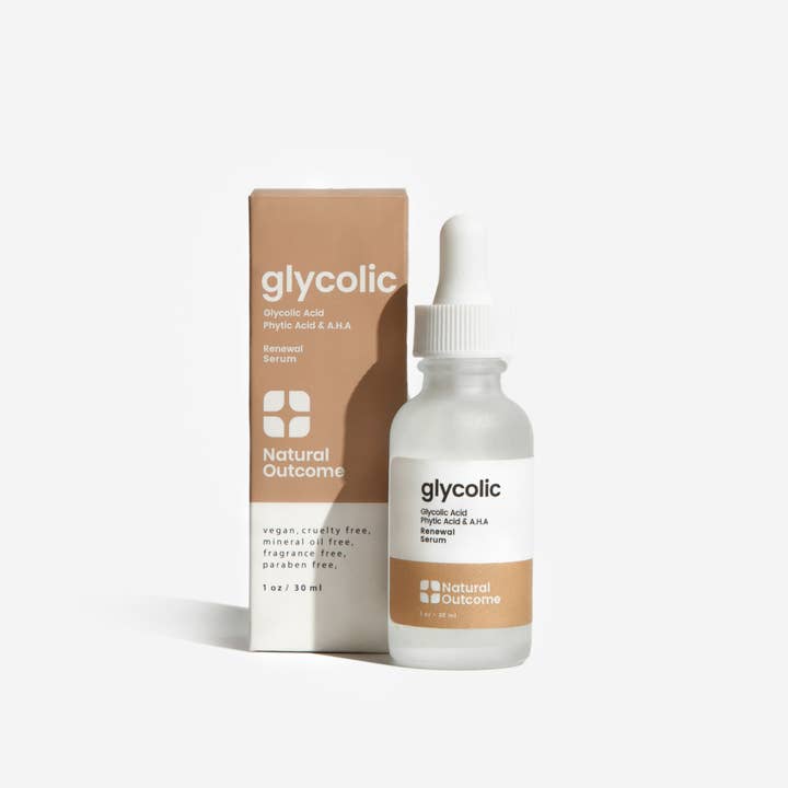 Natural Outcome Skincare - Wholesale Facial Serum/Concentrate - Glycolic Acid Facial Serum - Renewal Face Serum