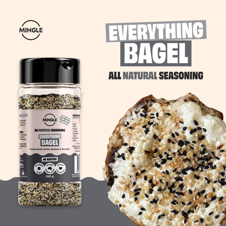 Mingle Seasoning – Großhandel Gewürzmischungen – HOPPLA, WIR HABEN DIE GROSSE FLASCHE MIT DEM BAGELGEWÜRZ VERGESSEN