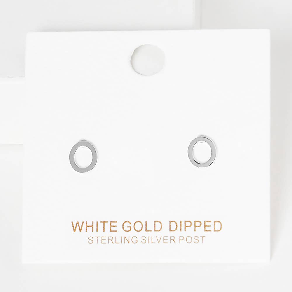 Sensibling Corp. - Wholesale Stud/Post Earrings - Gold Dipped Metal Initial Monogram Stud Earrings31