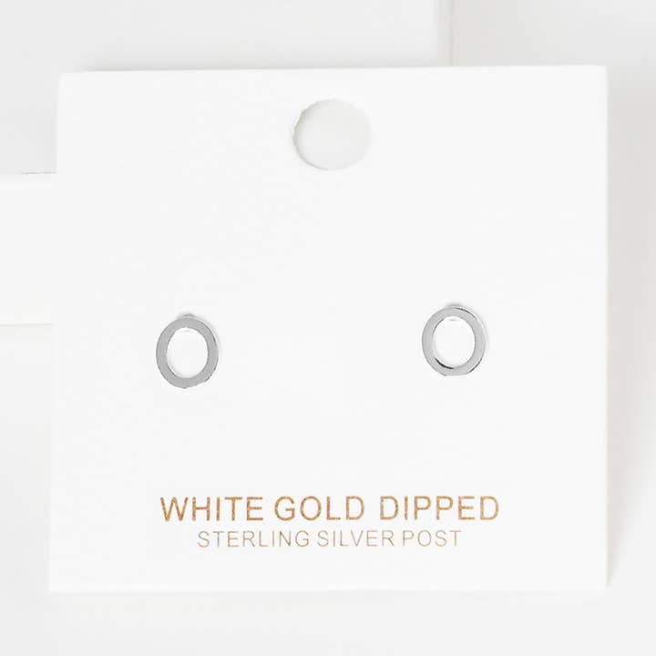 Sensibling Corp. - Wholesale Stud/Post Earrings - Gold Dipped Metal Initial Monogram Stud Earrings31