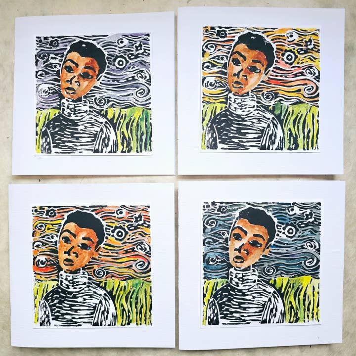 Dusk to Dawn Blank Note Card Set for wholesale by Designs on Tiffany