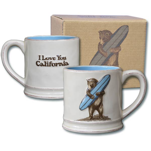 SF Mercantile - Wholesale Coffee Mug - CA Surf Bear Mug0