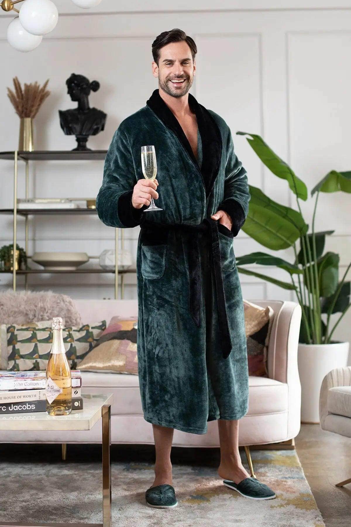 Lotus Linen - Wholesale Robe - Men's - Cozy Mens Plush Robes – Built for Comfort, Designed to Last31